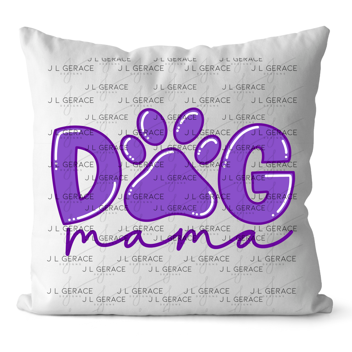 Dog Mama PNG – Paw Print Mothers Day Sublimation Design