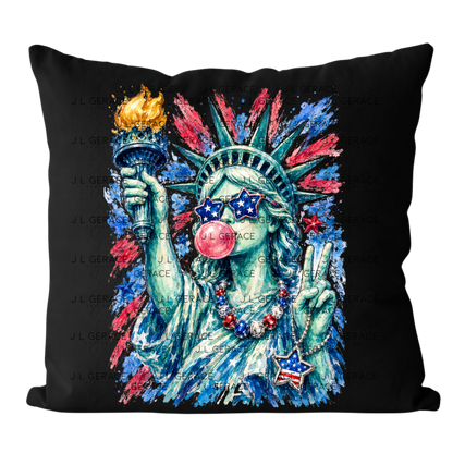 Liberty Statue Bubblegum Patriotic PNG Design
