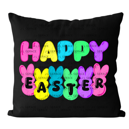 Happy Easter Bunny Clipart Sublimation PNG Peeps Bunny Letter Design