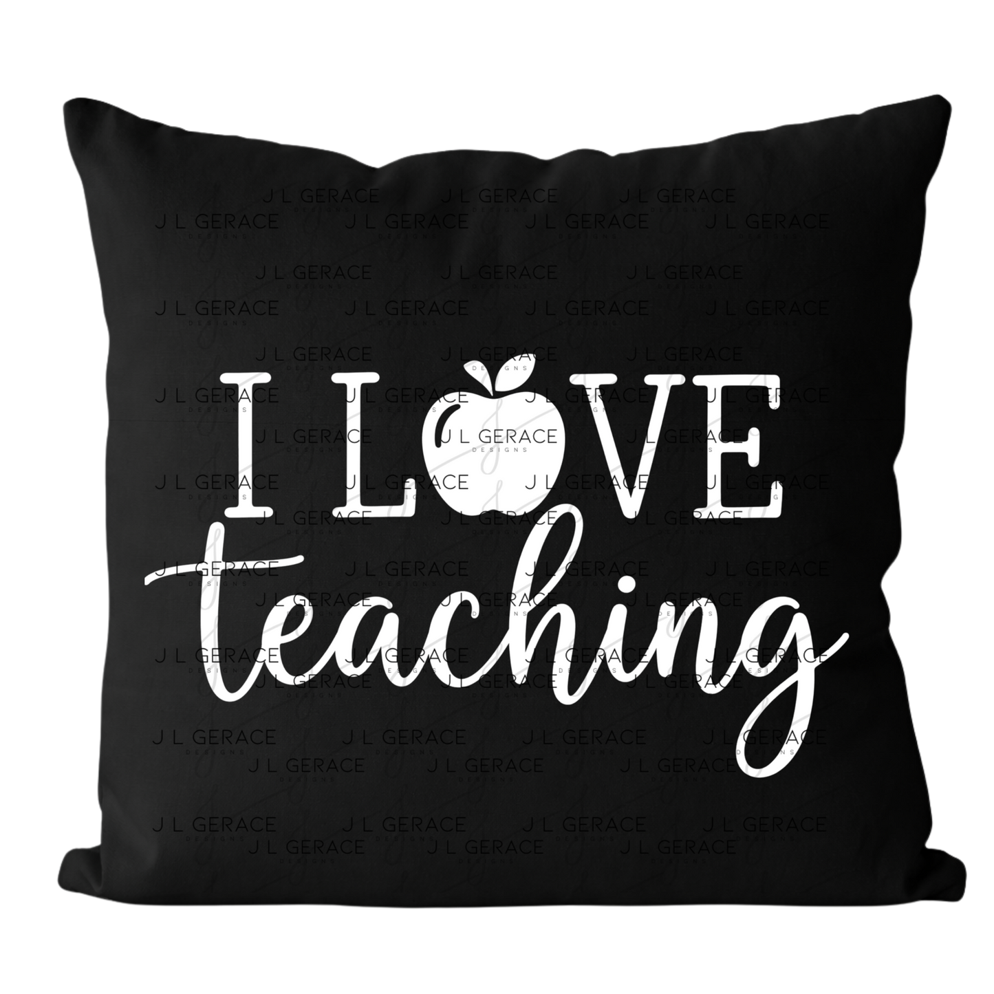 I Love Teaching Apple Teacher Colorful PNG (2 Colors)