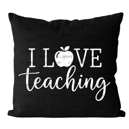 I Love Teaching Apple Teacher Colorful PNG (2 Colors)