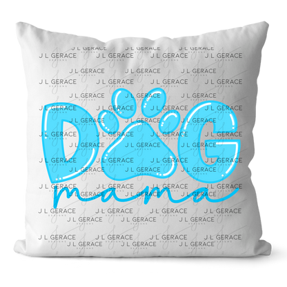 Dog Mama PNG – Blue Paw Print Sublimation Design
