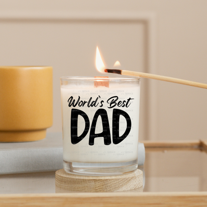 World’s Best Dad PNG – Black Typography Design for Father’s Day