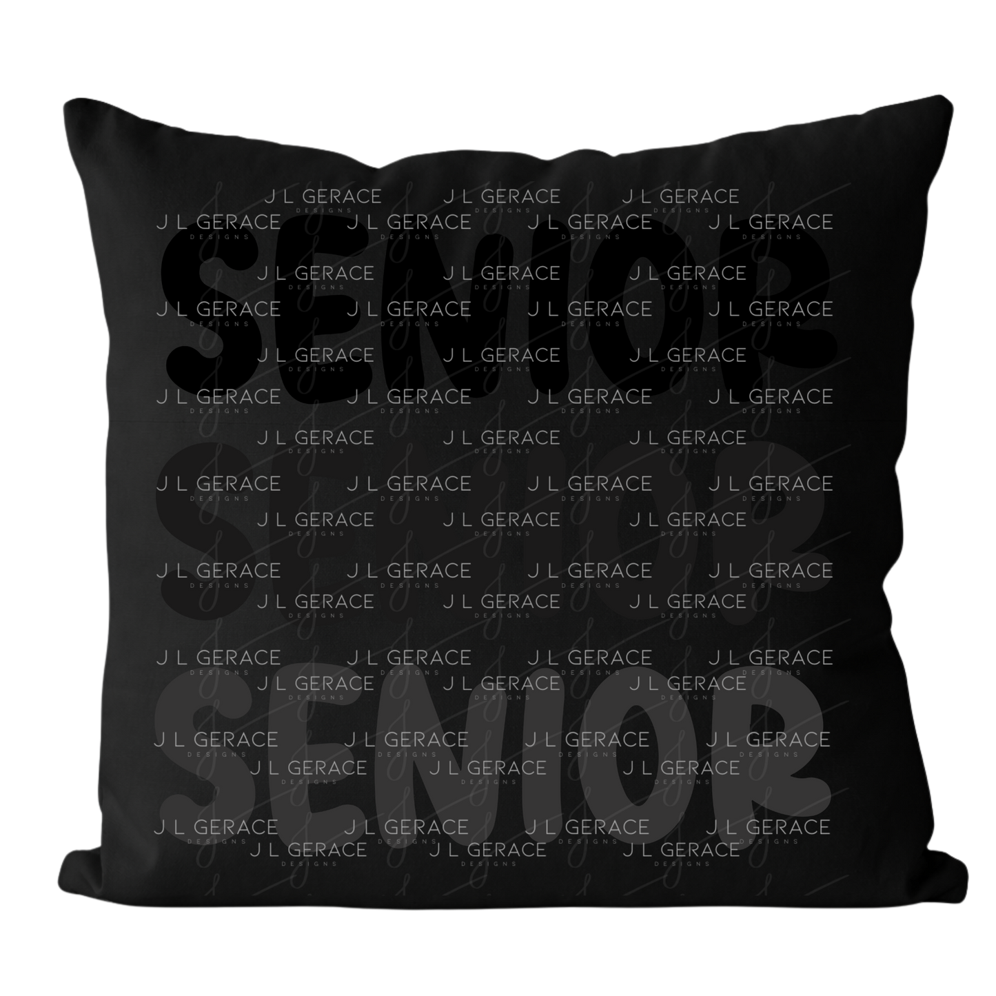 Senior PNG – Bold Black Graduation Lettering Design