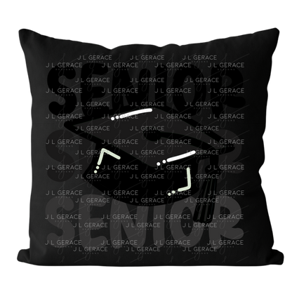 Senior PNG – Black Graduation Cap Lettering Design