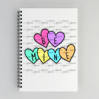 Be Mine Heart Letter PNG with String Glitter Outline – Valentine Digital Download