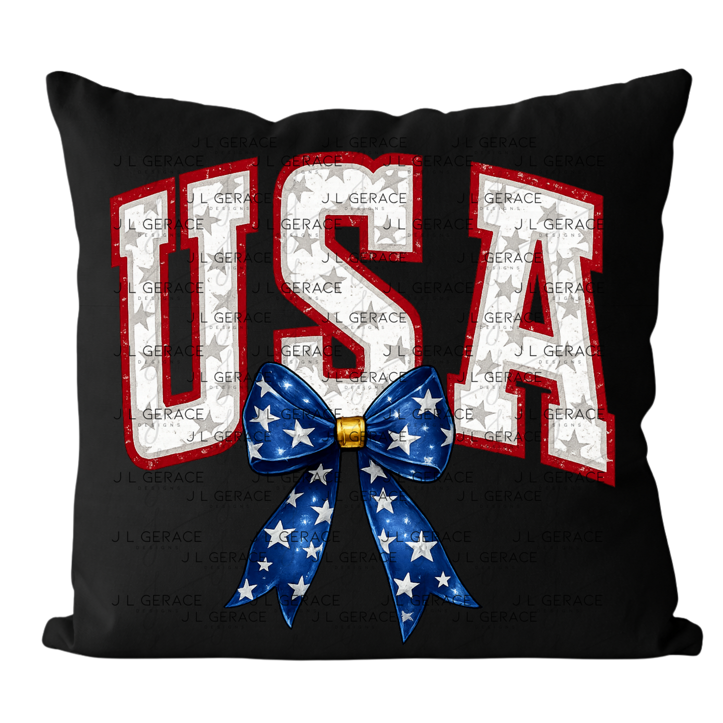 USA Bow Patriotic PNG Design