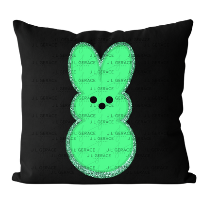 Green Glitter Bunny Peep Easter Clipart Sublimation PNG