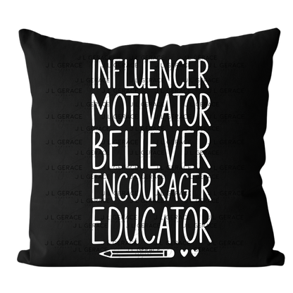 Influencer Motivator Believer Educator Teacher PNG (2 Colors)
