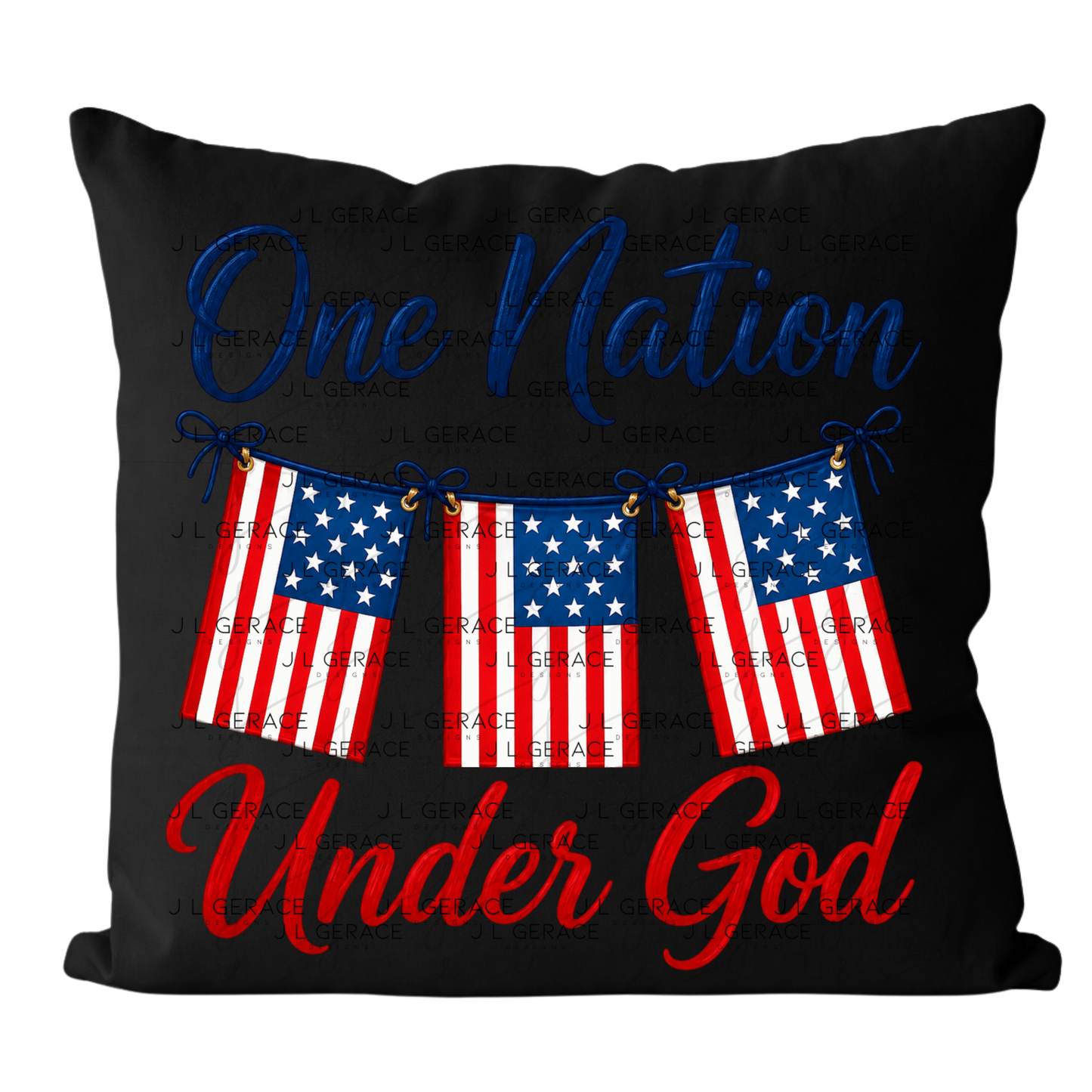 One Nation Under God Patriotic PNG Design