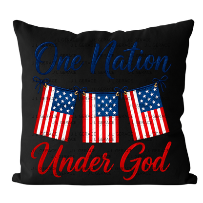 One Nation Under God Patriotic PNG Design