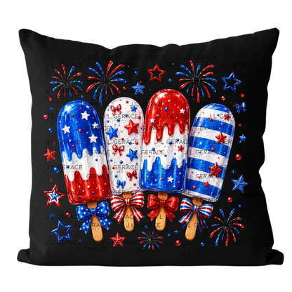 Patriotic Popsicles Fireworks PNG Design