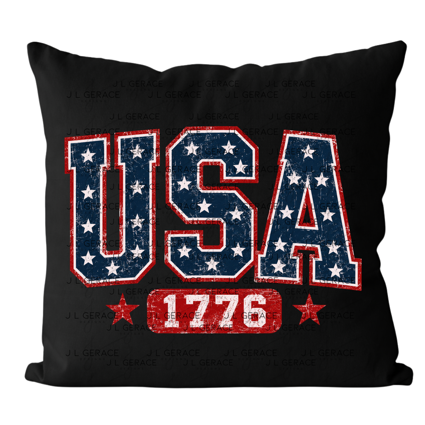USA 1776 Distressed Patriotic PNG Design