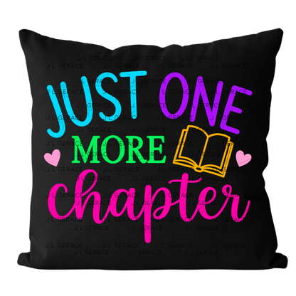 Just One More Chapter Teacher Colorful PNG