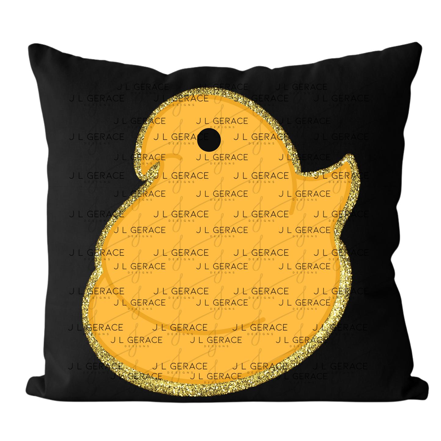 Orange Glitter Easter Peep Chick Clipart Sublimation PNG