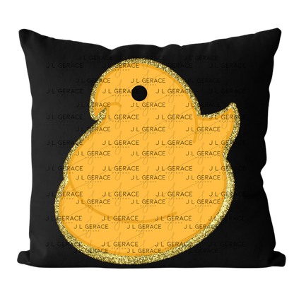 Orange Glitter Easter Peep Chick Clipart Sublimation PNG