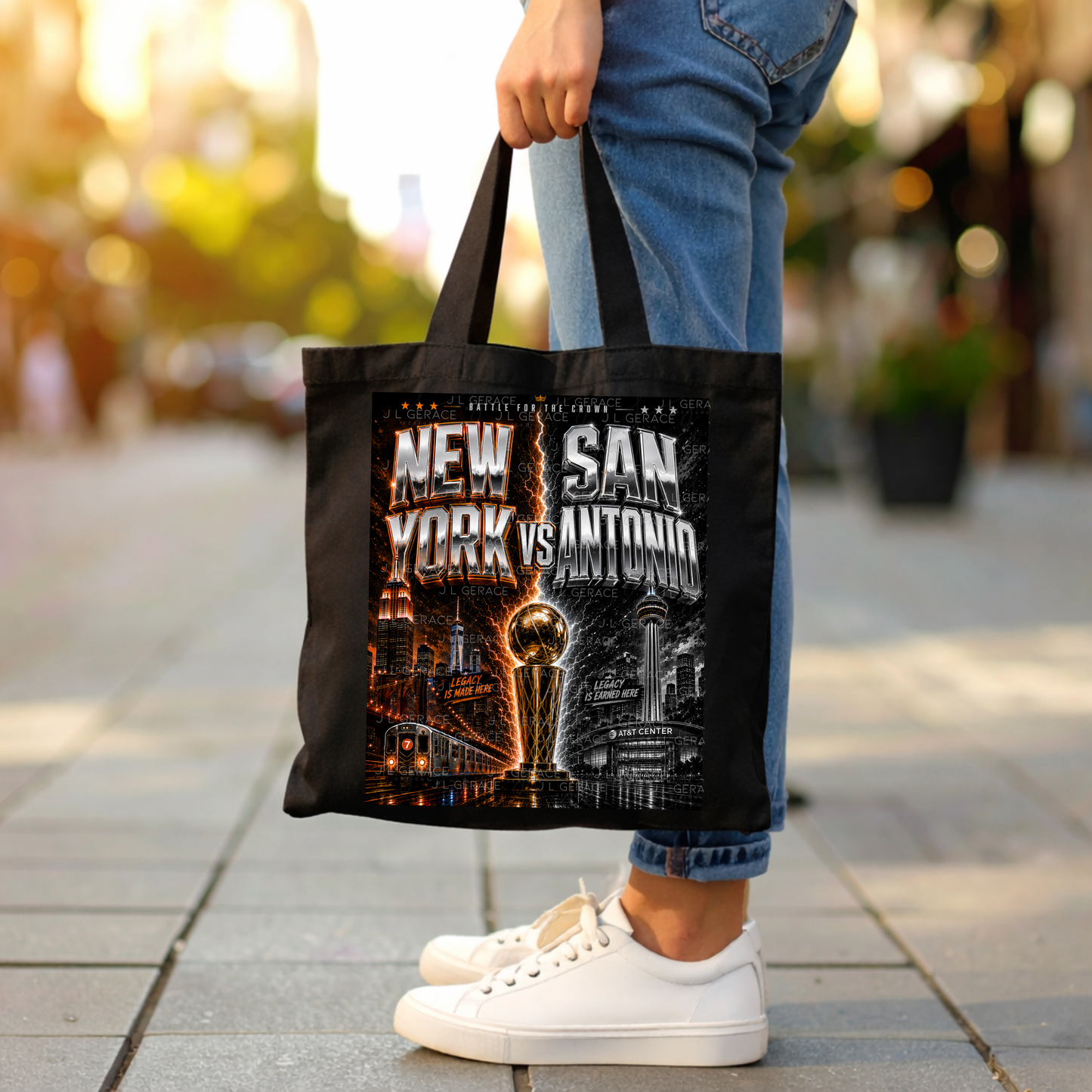 Chrome New York vs San Antonio Basketball Finals PNG Design