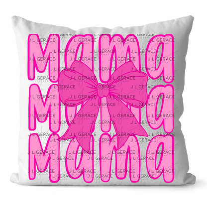 Mama Mama Mama PNG – Pink Bow Mothers Day Sublimation Design