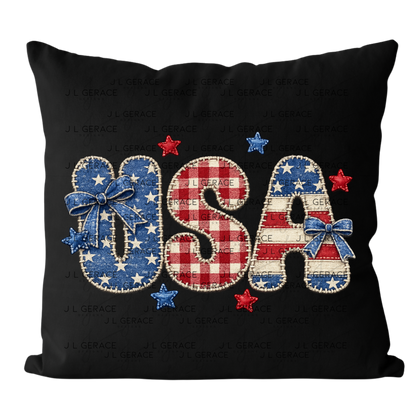USA Chenille Patriotic PNG Design