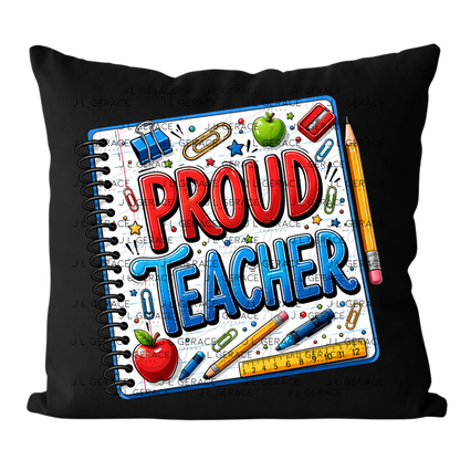 Bold Proud Teacher School Supplies PNG Digital Download