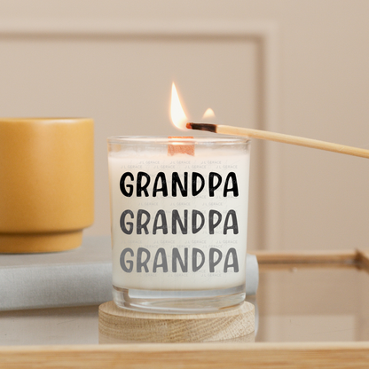 Grandpa PNG – Minimalist Repeat Typography Sublimation Design