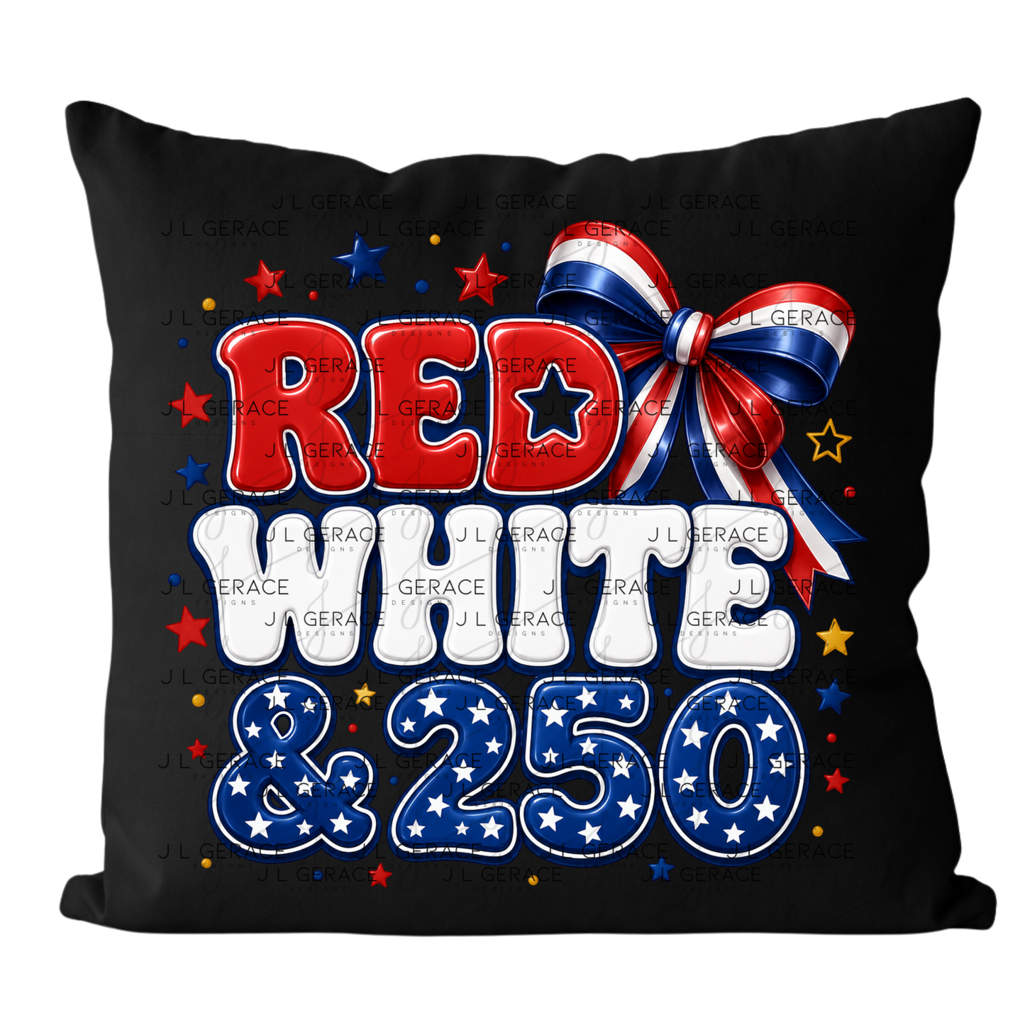 Red White & 250 Patriotic PNG Design