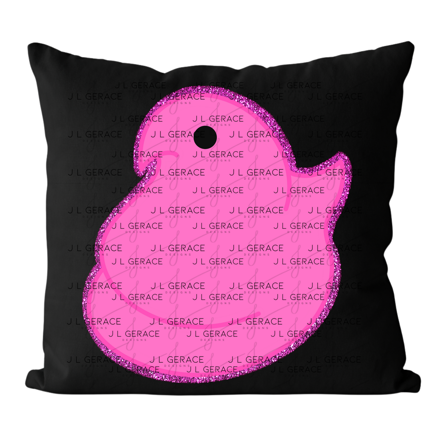 Pink Glitter Easter Peep Chick Clipart Sublimation PNG