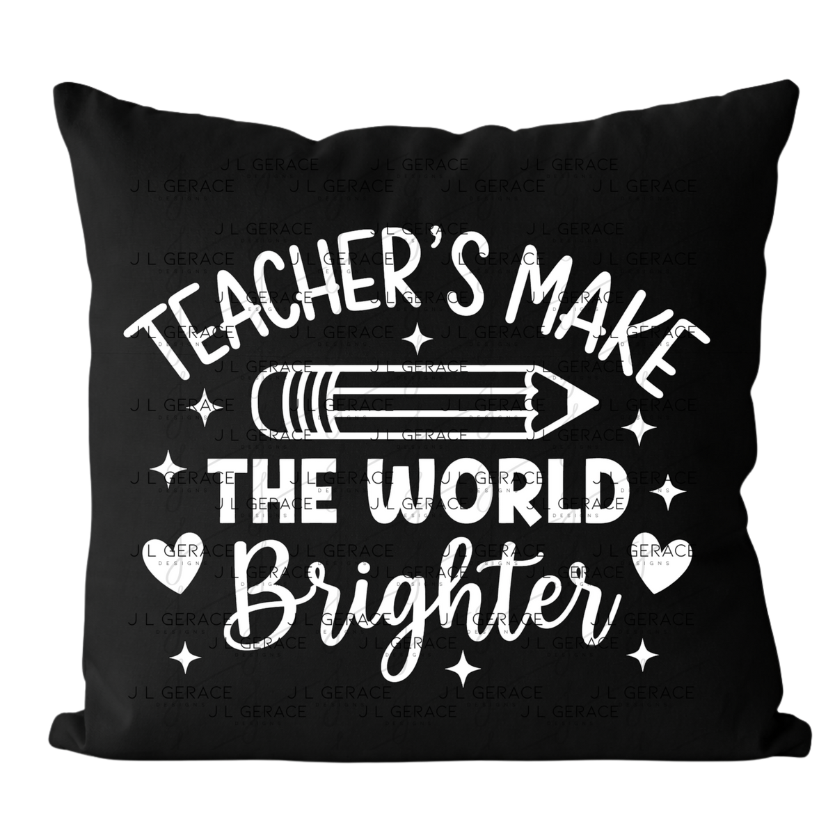 Teacher's Make The World Brighter PNG (2 Colors)