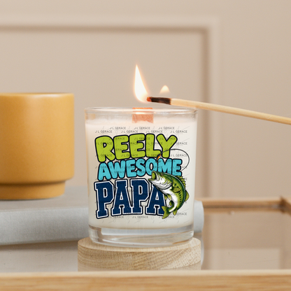 Reely Awesome Papa PNG – Bass Fishing Sublimation Design
