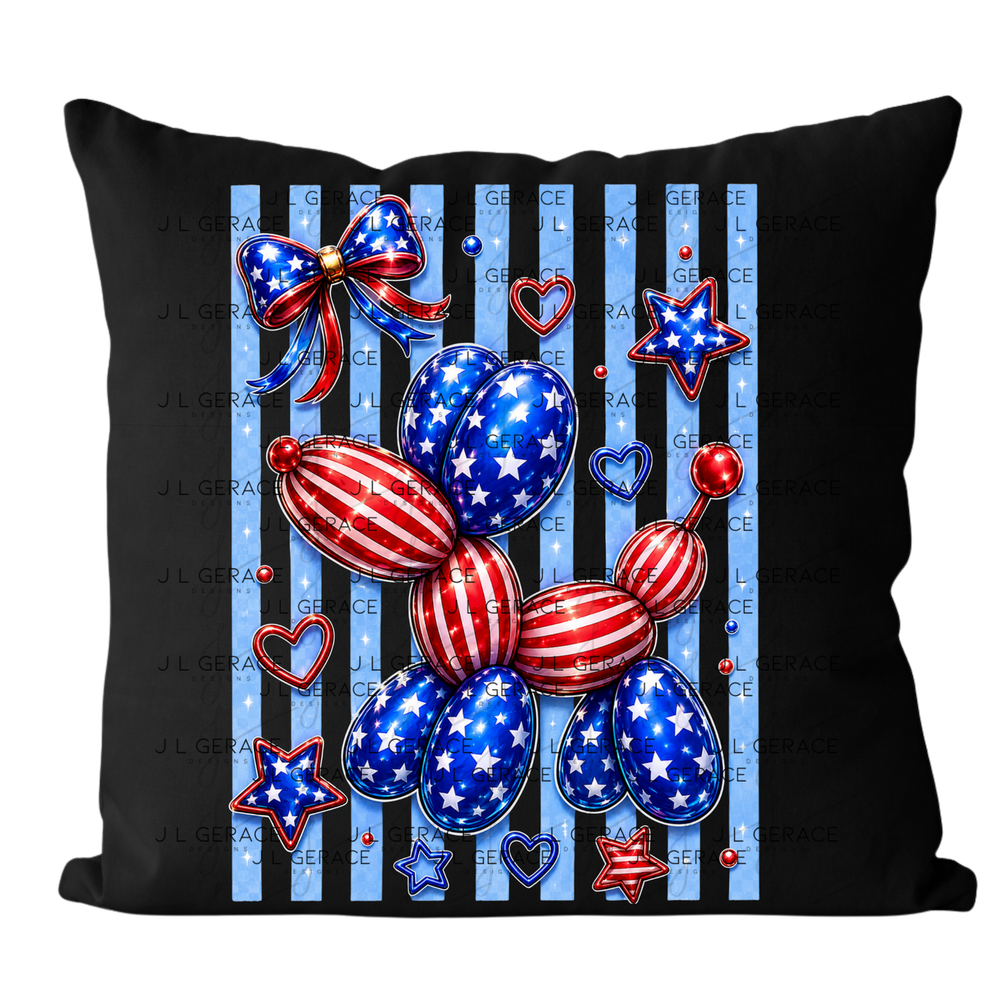 Patriotic Balloon Dog PNG