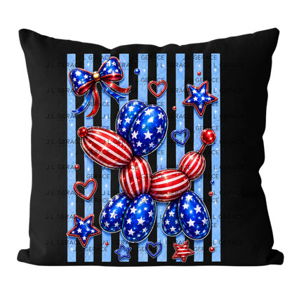 Patriotic Balloon Dog PNG