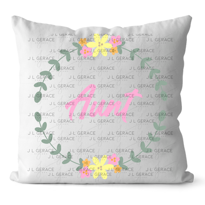 Aunt PNG – Floral Wreath Script Sublimation Design
