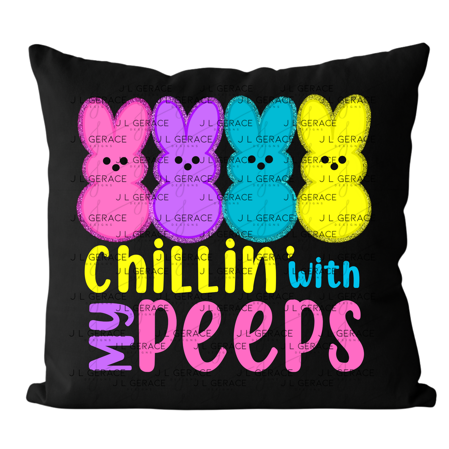Chillin With My Peeps Bunnies PNG