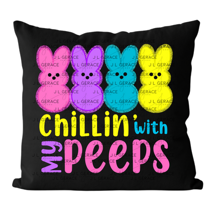Chillin With My Peeps Bunnies PNG