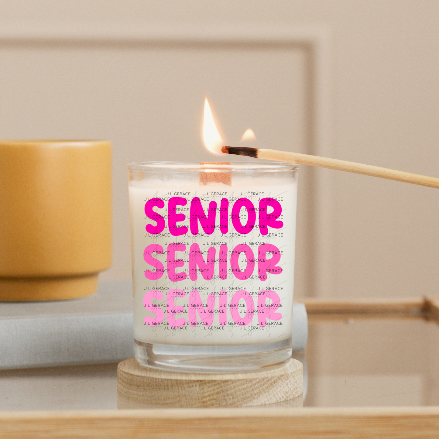 Senior PNG – Pink Ombre Graduation Design for Class of 2026