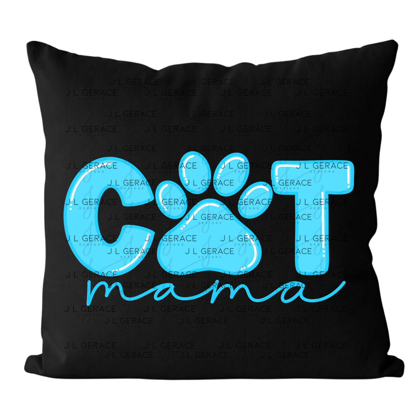 Cat Mama PNG – Paw Print Pet Lover Sublimation Design