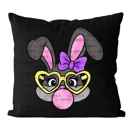 Cute Easter Bunny with Glasses PNG