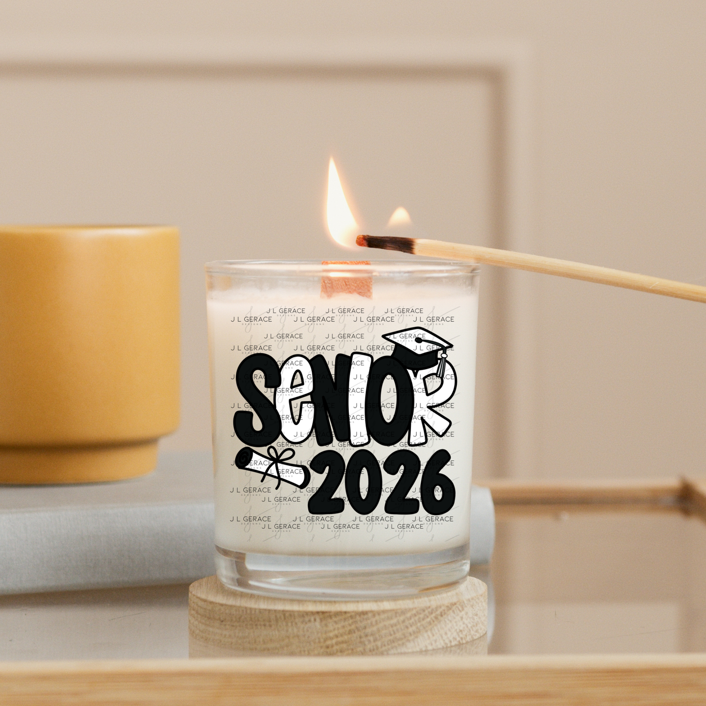 Senior 2026 PNG – Graduation Cap and Diploma Sublimation Design