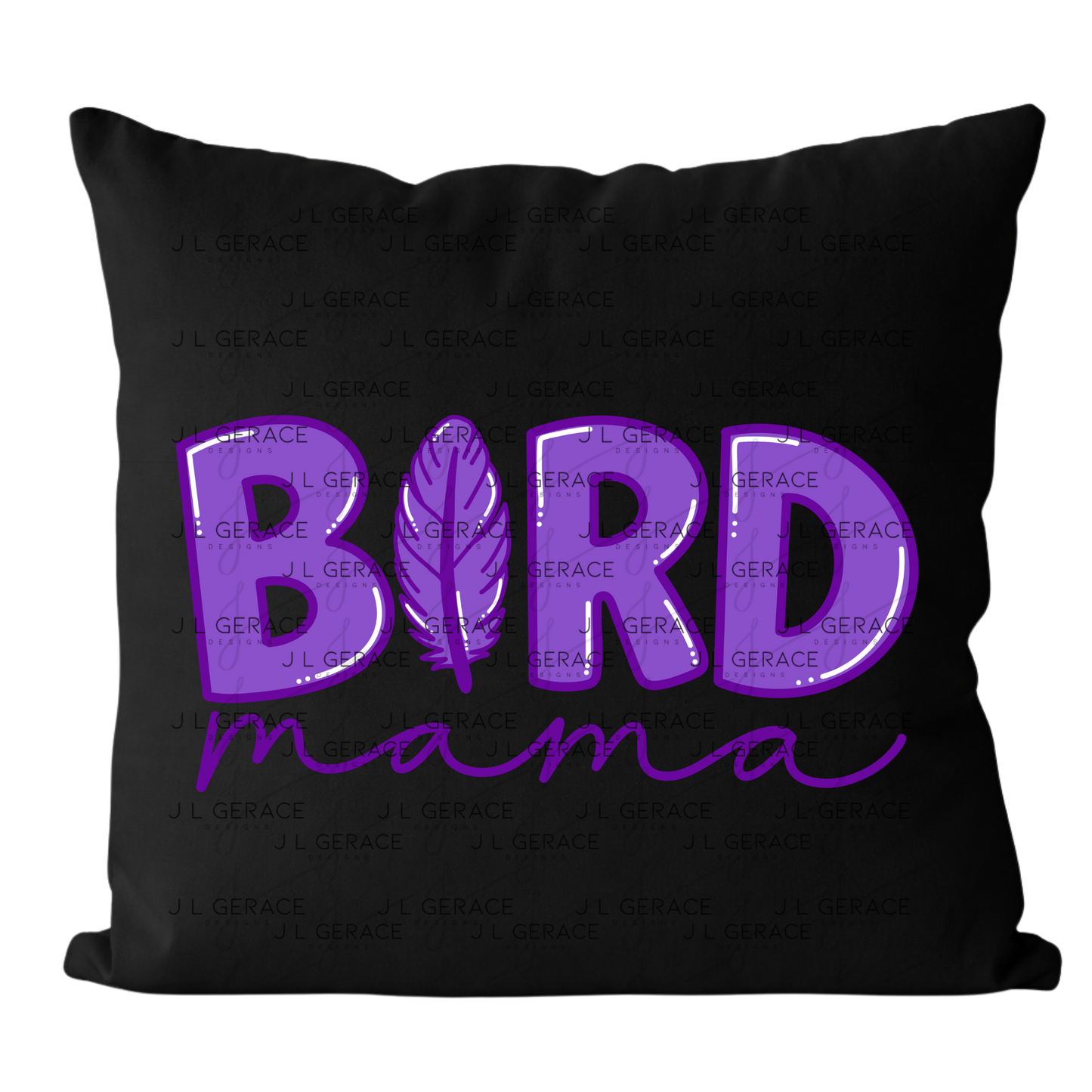 Bird Mama PNG Clipart Sublimation PNG Purple Feather Mom Design Boho Mama Graphic