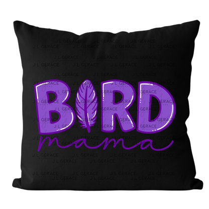 Bird Mama PNG Clipart Sublimation PNG Purple Feather Mom Design Boho Mama Graphic