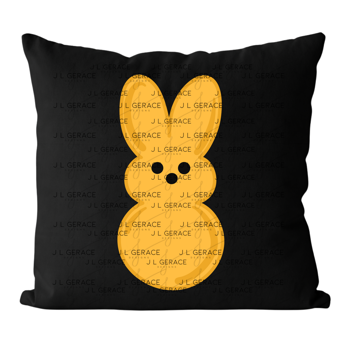 Orange Bunny Peep Easter Clipart Sublimation PNG