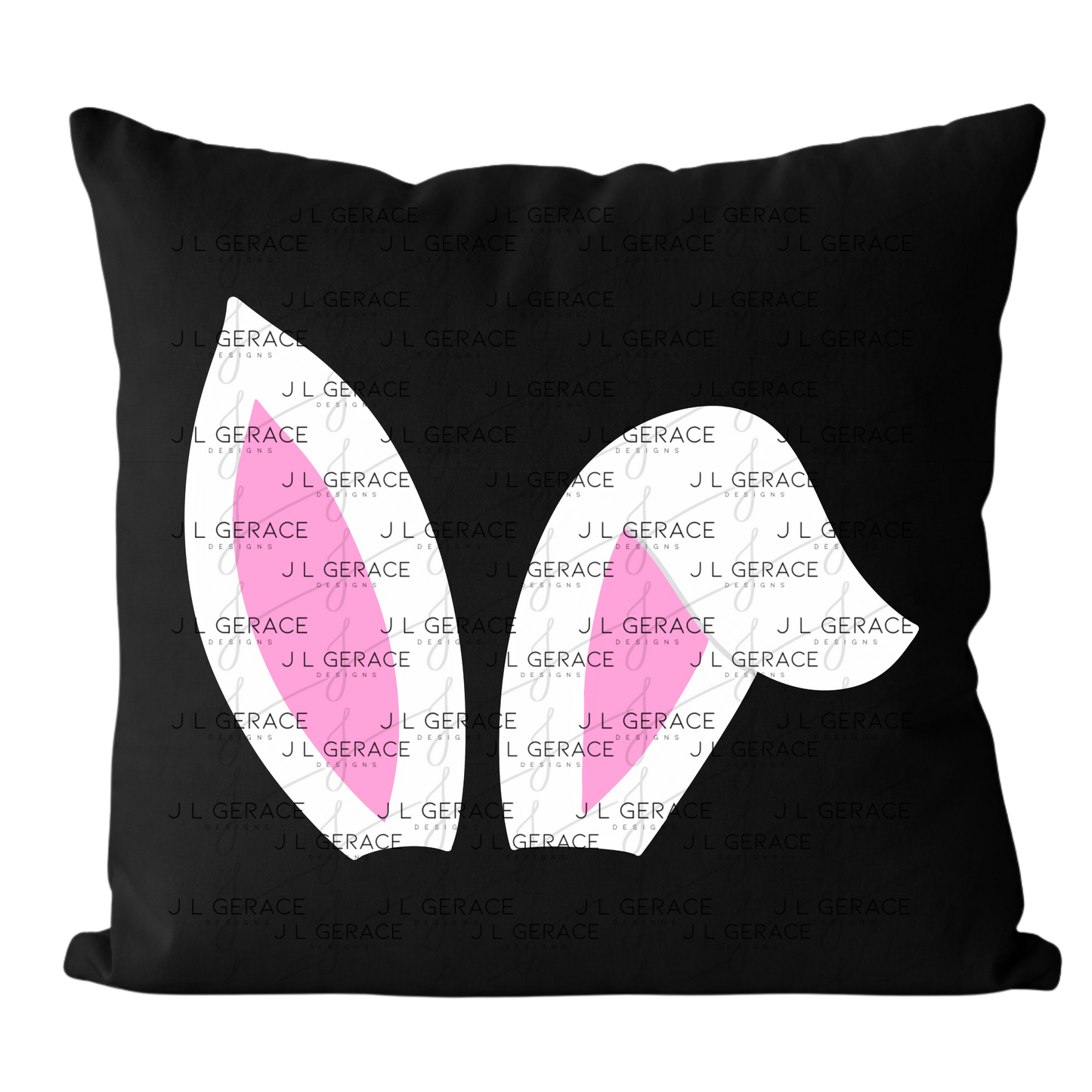 White Easter Bunny Ears PNG
