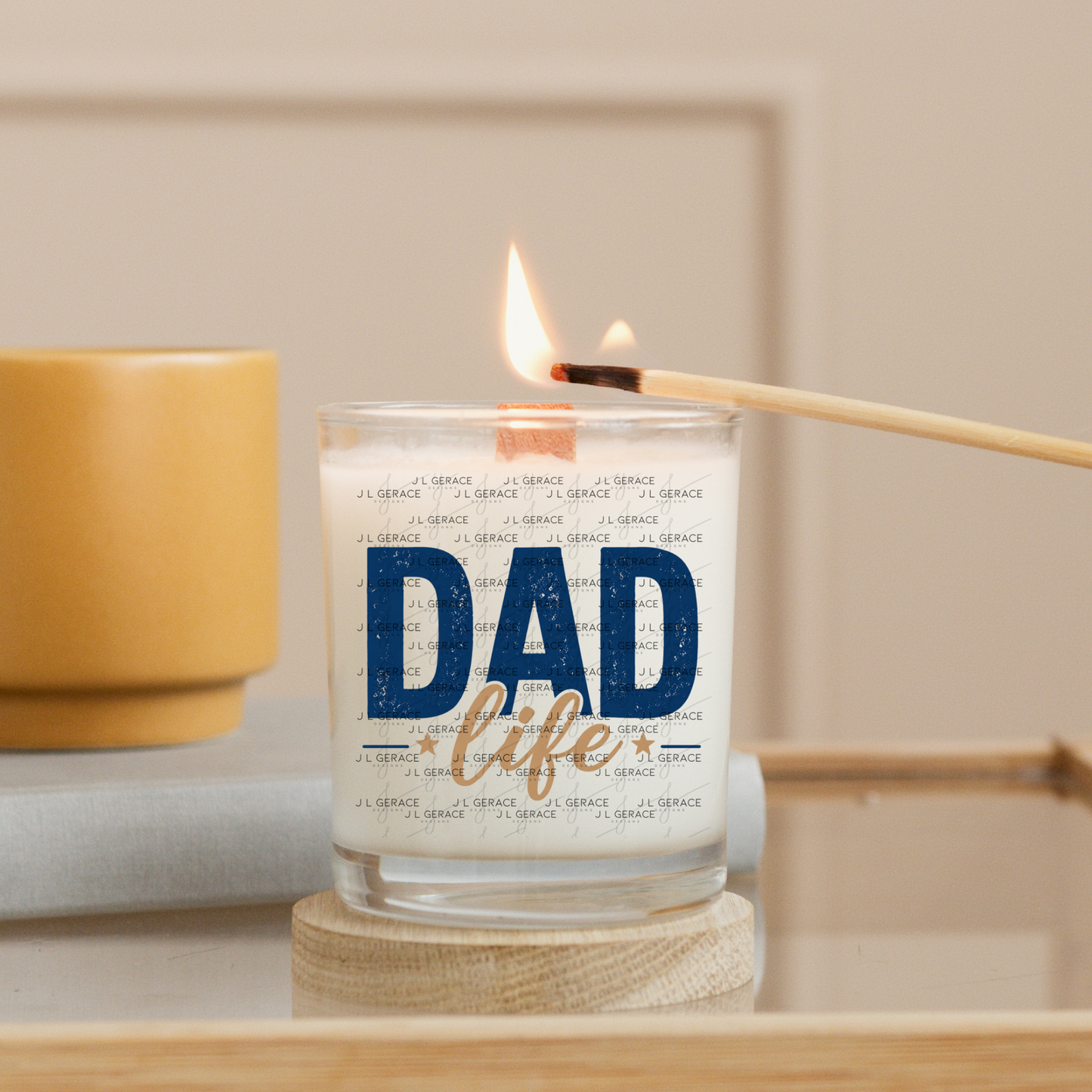 Dad Life PNG – Blue Vintage Typography Sublimation Design