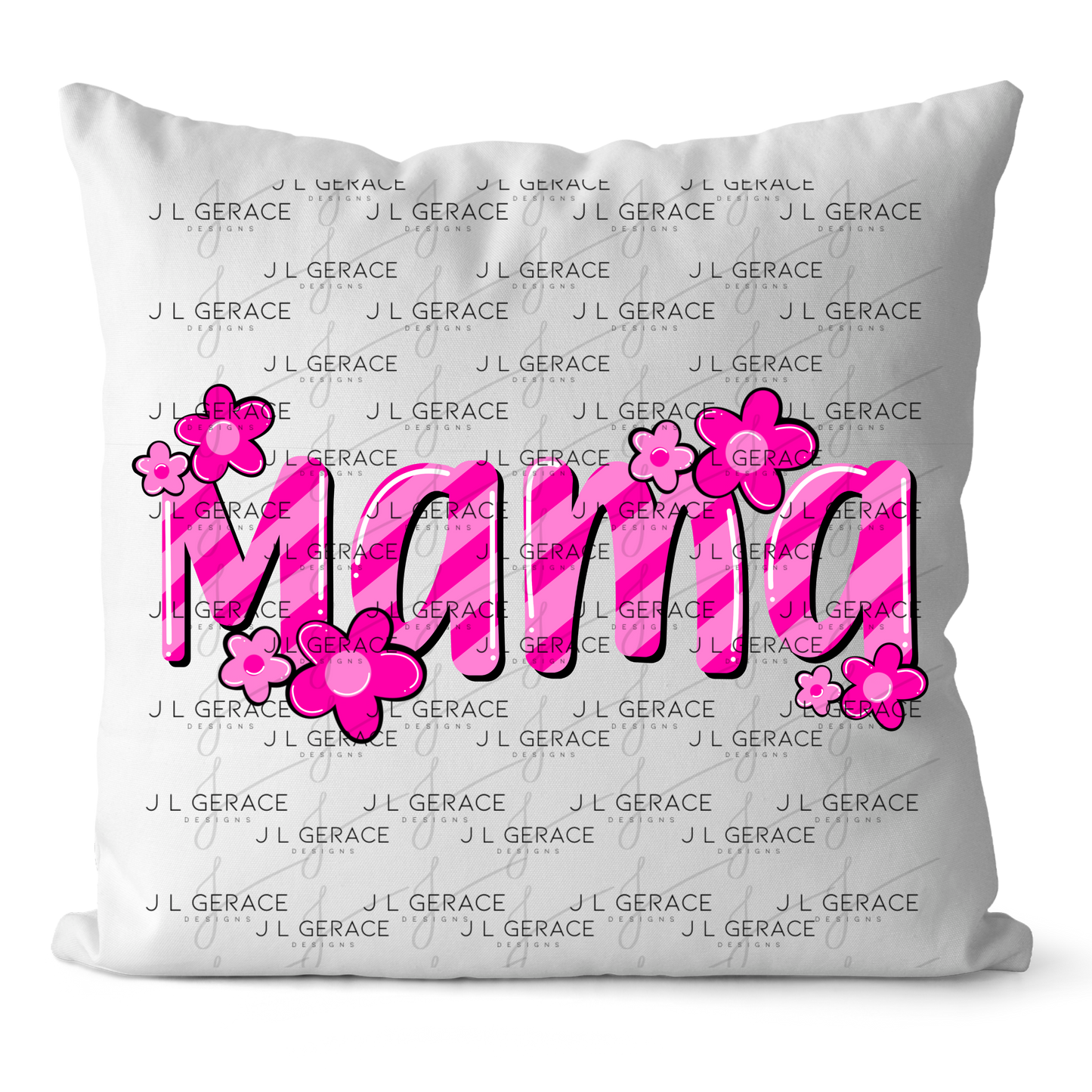 Mama Daisy Floral Pink PNG Design