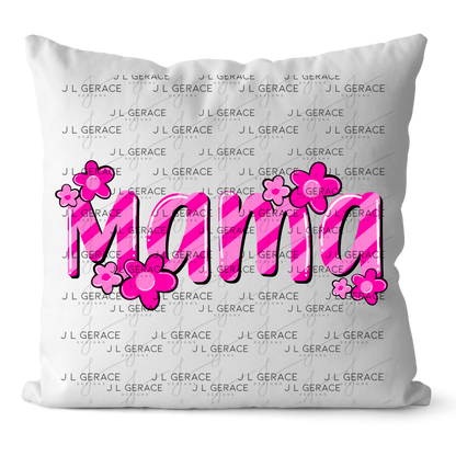 Mama Daisy Floral Pink PNG Design