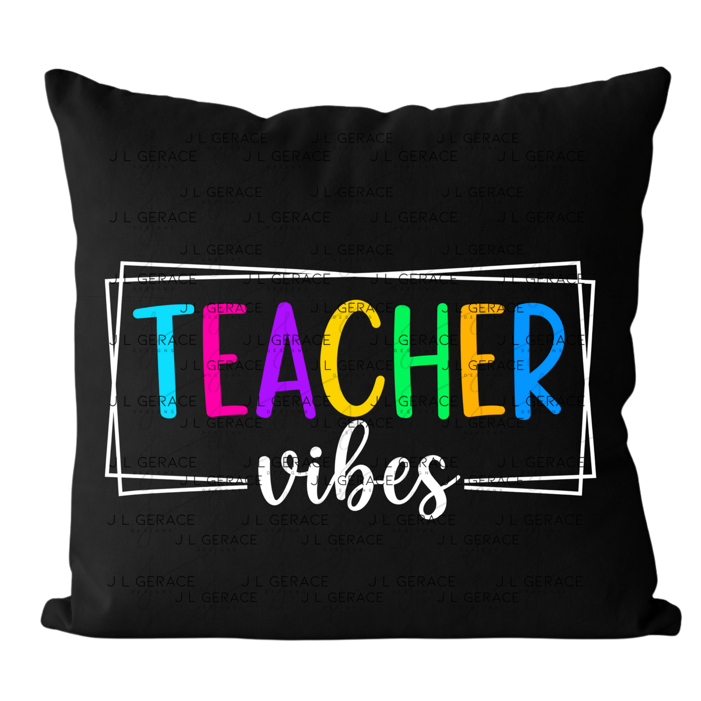 Teacher Vibes - Colorful PNG Digital Download (2 Colors)