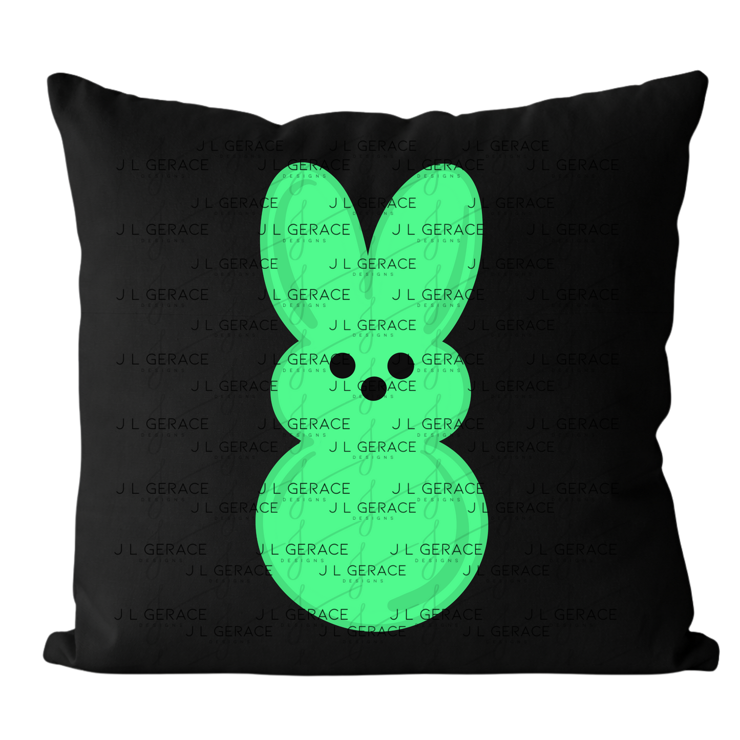 Green Bunny Peep Easter Clipart Sublimation PNG