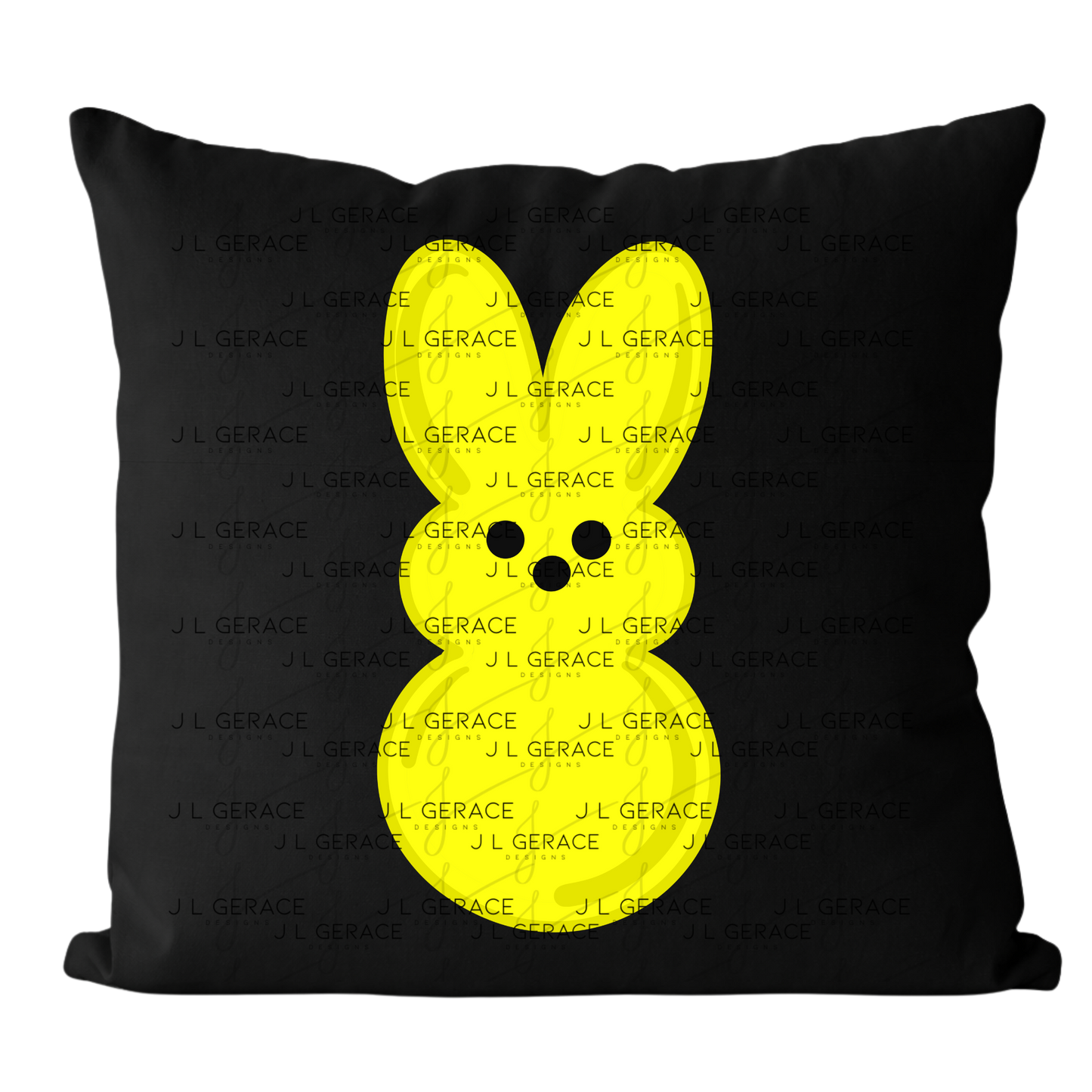 Yellow Bunny Peep Easter Clipart Sublimation PNG