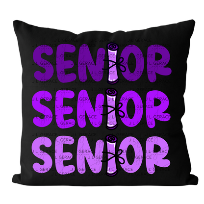 Senior PNG – Purple Diploma Graduation Lettering Design