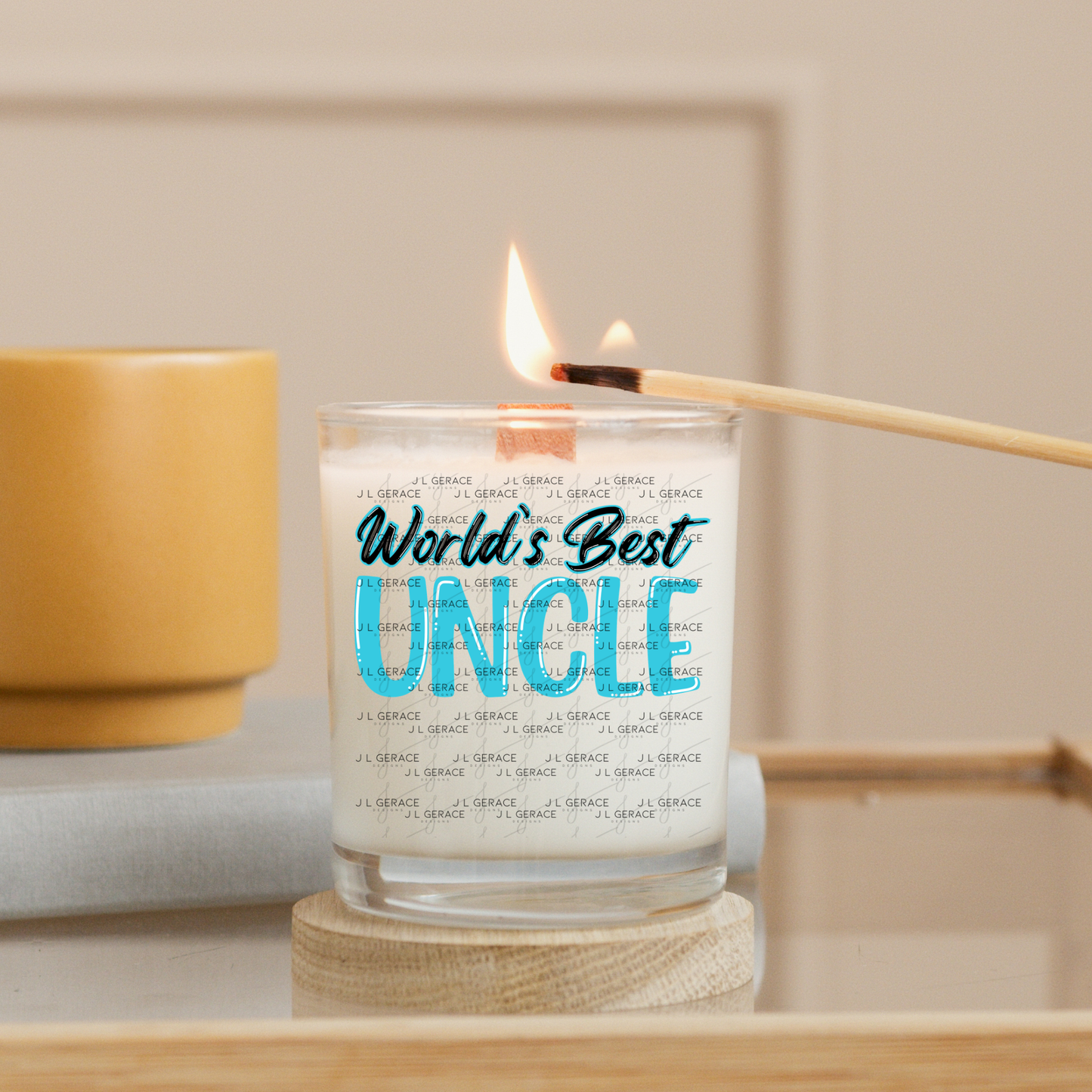 Worlds Best Uncle PNG – Teal Glossy Typography Sublimation Design